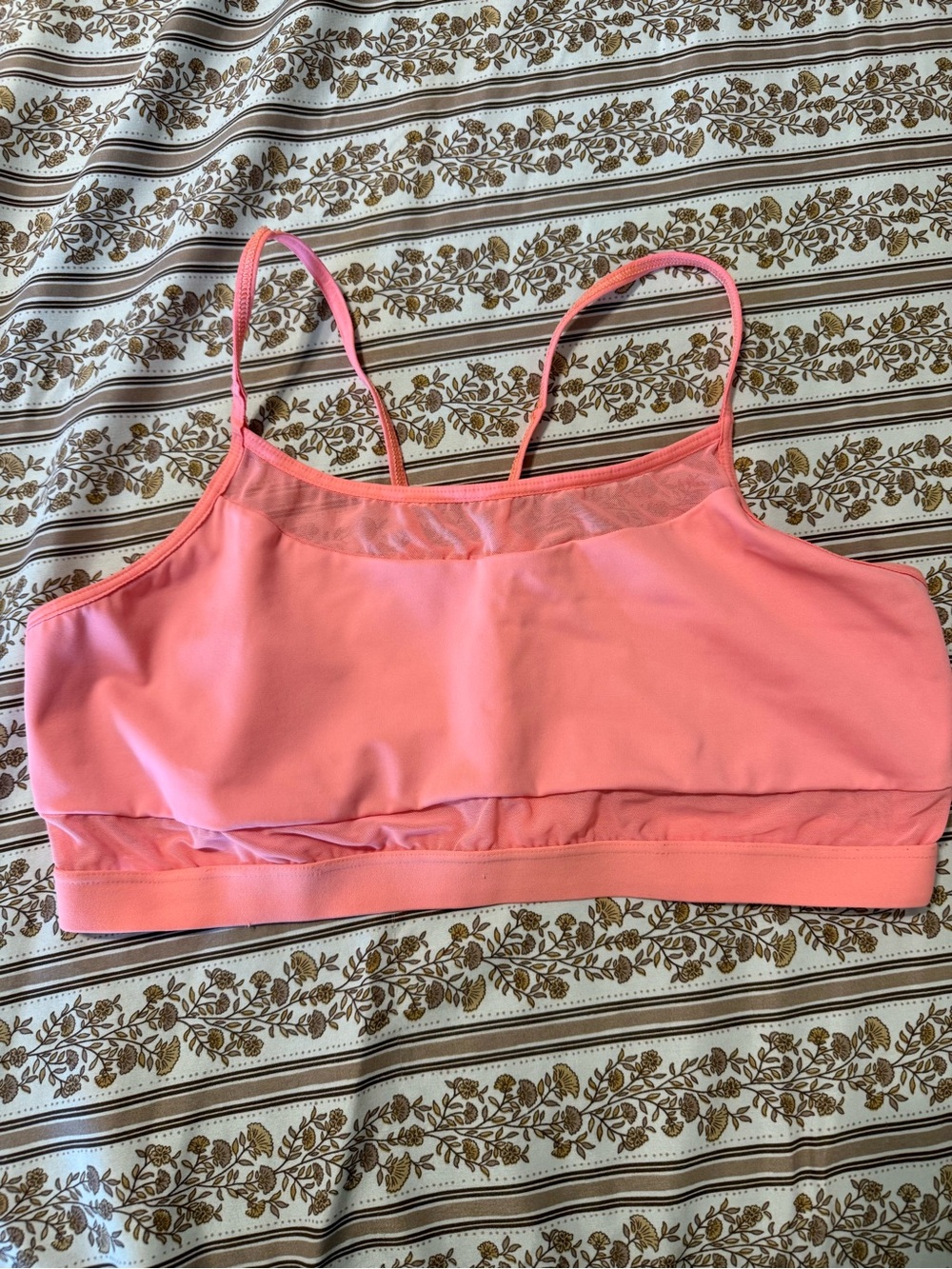 Victoria’s Secret Sport Pink Mesh-Trim Sports Bralette